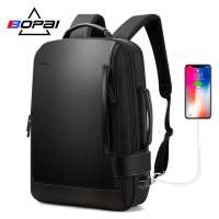 customizable trendy travel business anti theft college backpack charging waterproof fashion laptop backpack expandable for men