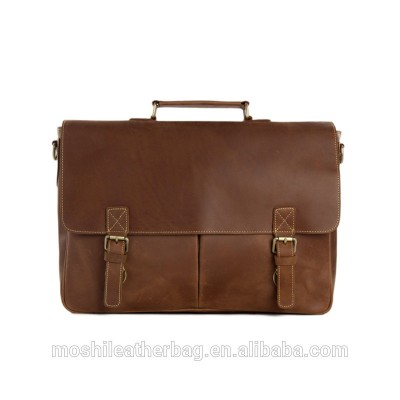 Lawyer Executive Briefcase Genuine Leather Laptop Bag